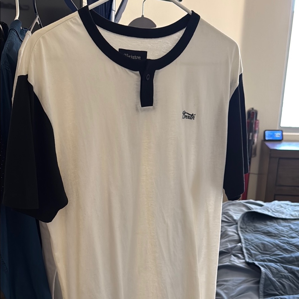 Brixton Black and White Short Sleeve Tee